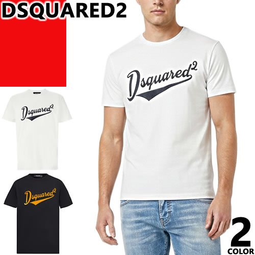 ディースクエアード DSQUARED2 Tシャツ メンズ 半袖 クルーネック 丸首 ロゴ ブランド 大きいサイズ 綿 白 黒 ホワイト ブラック VELVET LOGO T-SHIRT S74GD1394 D20020 [ゆうパケ発送]｜MSS（エムエスエス） 18,446円