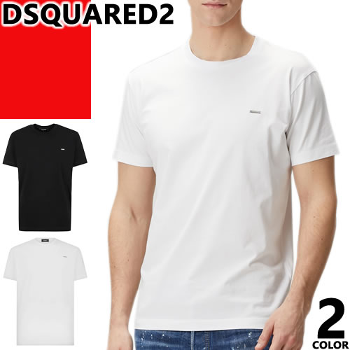 ＼SALE 店卸し資産区分け／【42,900円→19,780円】ディースクエアード DSQUARED2 プルオーバー メンズ 半袖 冷やりとした 填まる 労働者の一団のど首 丸首 ロゴタイプ 綿織物 綿100% ブランド名 気が大きい大きさ 今めかしい 白 黒 白いこと 黒いこと COOL FIT T-SHIRT S74GD1253 S24662 [CP送りとどける]