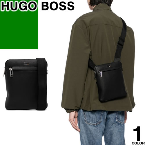 ヒューゴボス HUGO BOSS 御徒面子 ショルダーバッグ メンズ 2025年秋冬新作 曲がったがけ ブランド名 小さめ 縦型 黒 黒いこと RAY S ZIP ENV N 50536477 バッグ-メンズバッグ-ショルダーバッグ・メッセンジャーバッグ