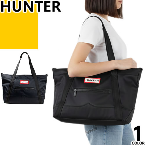 山立ち HUNTER 御徒面子 トートバッグ ショルダーバッグ レディース メンズ ロゴタイプ 天然ゴム継ぎ切れ 旅する 撥水 軽さ 通い 通学 ブランド名 差し上げ物 黒 黒いこと NYLON TOPCLIP TOTE midi UBS1201KBM