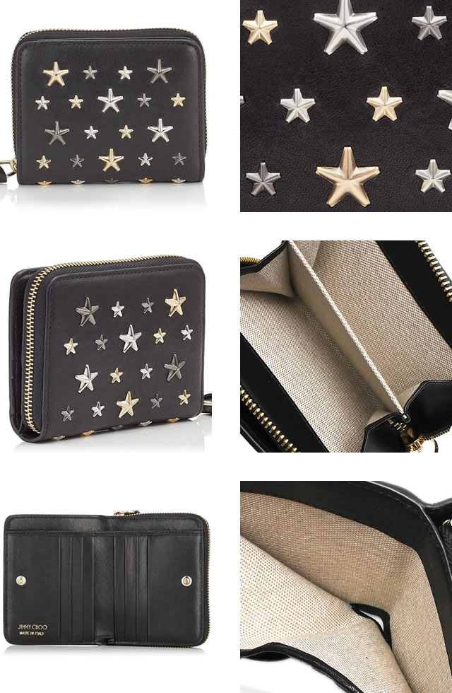Jimmy Blowfish ブラック 財布 レジーナ スター メンズ ジミーチュウ Choo 本革 エイデンアンドアネイ 二つ折り財布 レディース マルチ スタッズ スモール財布 ブランド ファスナー プレゼント ギフト Regina Ltr S Mss エムエスエス 送料無料 Jimmy Choo ジミー