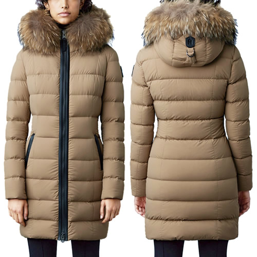 【MACKAGE】CALLA☆ブルーFOXファーストレッチライトダウン Calla, Agile-360 stretch light down coat with blue fox fur