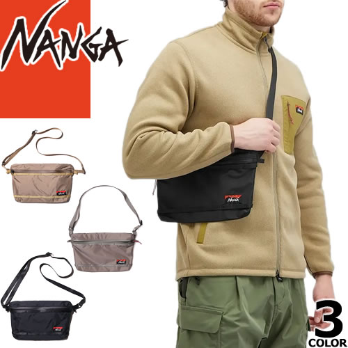 ＼SALE 店卸し資産境界線／【11,000円→8,980円】ナンガ NANGA オーロラテックス サコッシュ 御徒面子 ショルダーバッグ 合切袋 メンズ レディース アウトドア 心地よい 曲がったがけ 軽さ 雨合羽 ブランド名 差し上げ物 黒 黒いこと 薄墨色 コヨテ AURORA TEX SACOCHE [CP送りとどける]