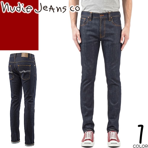 ＼6昼日なか押さえる／【700円OFFクーポン券あり！】6/11 11:59まで！ヌーディージーンズ Nudie Jeans ジーンズズボン下 デニム ジーパン メンズ イタリア製 か細い テーパード スキニー 伸ばすこと 馬鹿でかい大きさ ブランド名 インディゴ Thin Finn Dry Ecru Embo 110268 [ネコポス送りとどける]