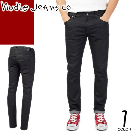 ＼6昼日なか押さえる／【700円OFFクーポン券あり！】6/11 11:59まで！ヌーディージーンズ Nudie Jeans ジーンズズボン下 デニム ジーパン メンズ イタリア製 か細い テーパード スキニー 伸ばすこと 馬鹿でかい大きさ ブランド名 黒 黒いこと Thin Finn Organic Back II 111555 [ネコポス送りとどける]