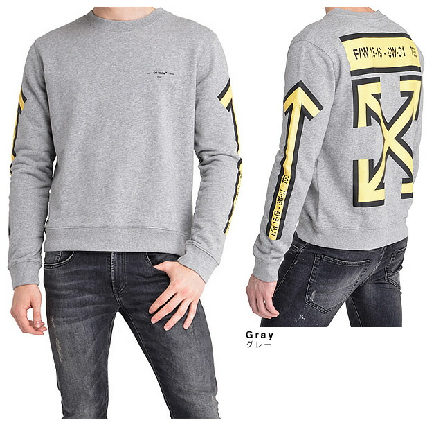 買い誠実 Crewneck Panky Lani 大きいサイズ メンズ カシウェア グレー トレーナー オフホワイト ブランド スウェット Grey Arrows Off White S Mss エムエスエス 送料無料 グラフィカルな背中のロゴデザインはインパクト大 ルイヴィトンのデザイナーが手掛ける