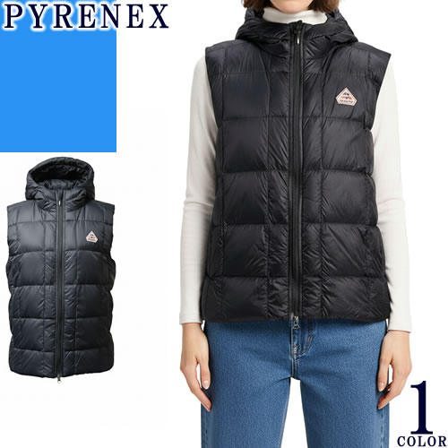 ピレネックス PYRENEX 落ちこむ 落ちこむより良い バッシア BASSIA VEST レディース 2025年秋冬新作 点火装置落ちこむ 下着類落ちこむ パッカブル 軽さ 薄っぺら 防寒 撥水 大層らしい大きさ ブランド名 黒 黒いこと HWY033P