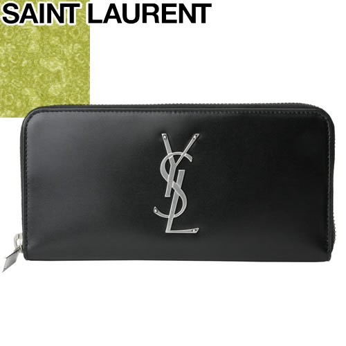 送料無料 フランスの有名高級ブランド Saint Saint Laurent Paris メンズ財布 パリ Laurent サンローラン のラウンドファスナー仕様の長財布 モノグラムロゴがポイント 21年春夏新作 本革 ギフト 長財布 財布 サンローラン メンズ ラウンドファスナー レザー 本革 革