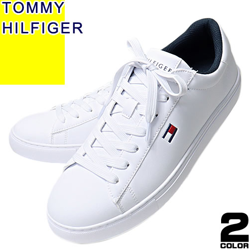 トミーヒルフィガー TOMMY HILFIGER スニーカー メンズ シューズ 靴 ローカット カジュアル ブランド おしゃれ 大きいサイズ 白 黒 ホワイト ブラック BRECON