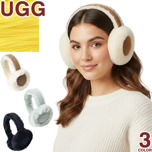 【美品】UGG アグ　イヤーマフ UGG（アグ） 【並行輸入品】 イヤーマフ SHEEPSKIN EMBROIDERY EARMUFF