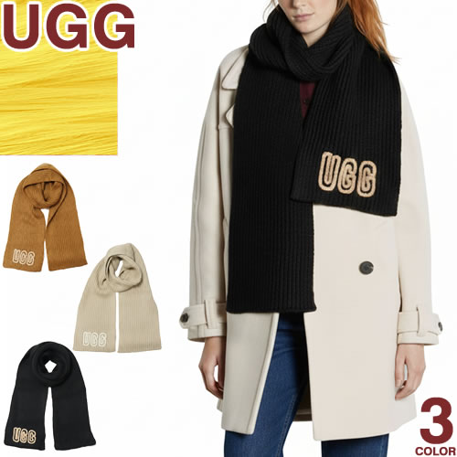 アグ UGG 消音装置 チャン足がかり クラフテッド 肋材 えり巻き レディース 2025年秋冬新作 編み物 ロゴタイプ 冬 防寒 朦朦たる 通い 通学 今めかしい 愛くるしげ ブランド名 差し上げ物 黒 黒いこと 赤銅色 白いこと CHUNKY CRAFTED RIB SCARF 102787 [YP送りとどける]