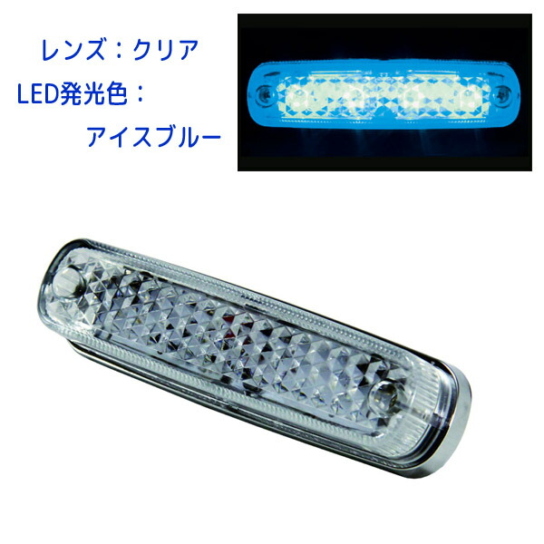 ジェットイノウエ 車高灯NEO アイスブルーLED DC24V 4個セット ジェットイノウエ 車高灯 フルハーフ フルハーフ型 LED ハイ