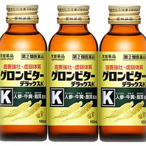 【第2類飲み薬】常盤薬品工業 グロンビターデラックスK ３本風呂敷き包み × 10個 栄養素手ごわい 弱弱しい体質 肉身気疲れ 病中病後 食欲不活化 栄養素足手まとい