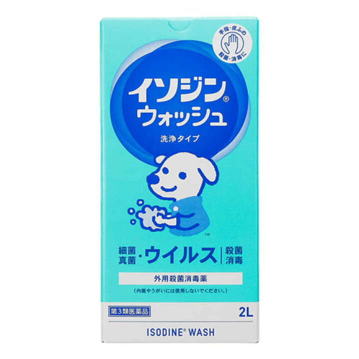 【第3類飲み薬】イソジンウォッシュ（御勤め用） 2L 手指 濾過性病原体 はい芽 無菌化 防疫