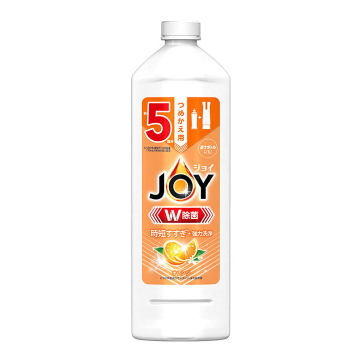 楽天市場】ジョイ W除菌 食器用洗剤 オレンジ 詰め替え(670ml