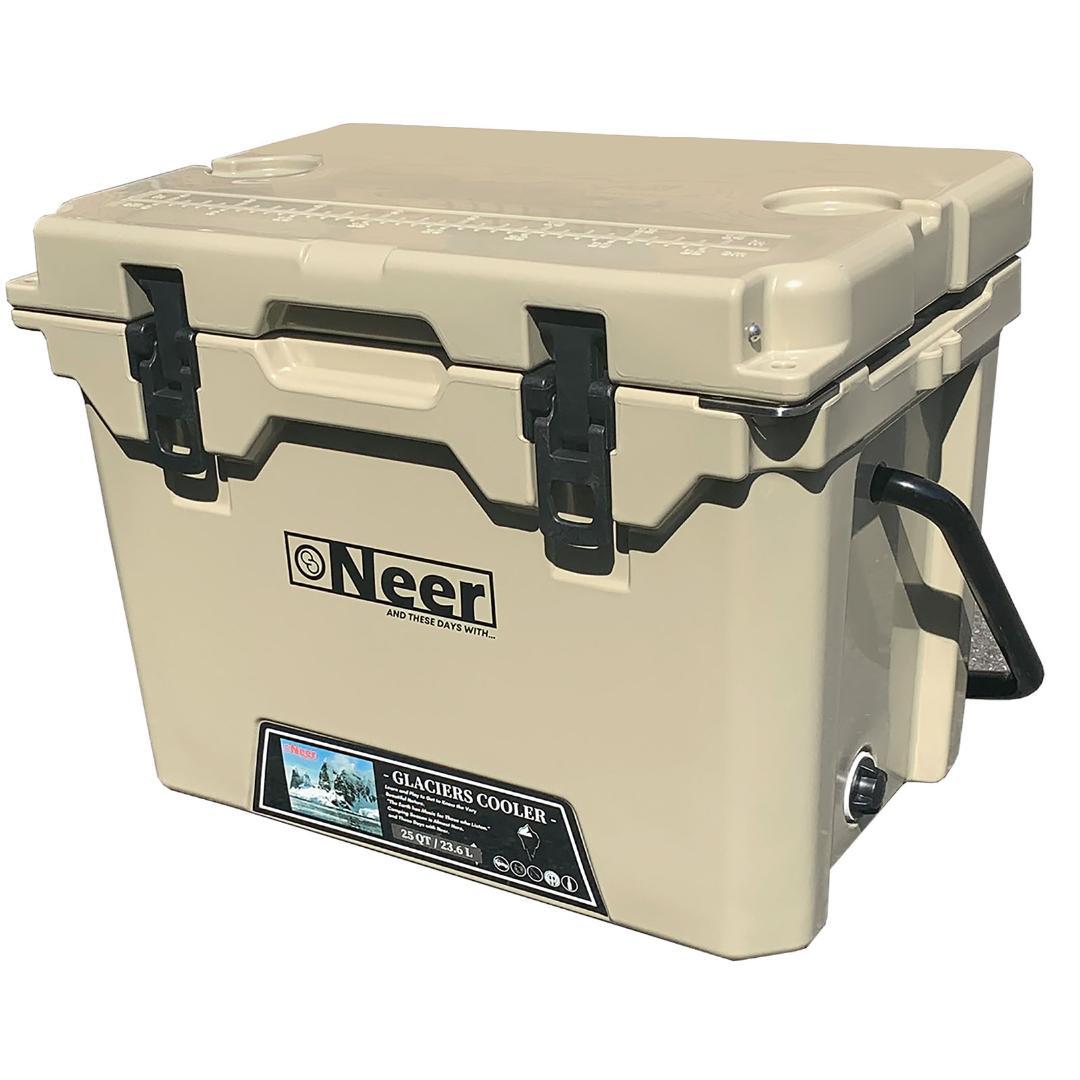 セール中☆Neer グレイシャーズクーラーボックス 40QT 37.8L グレー-