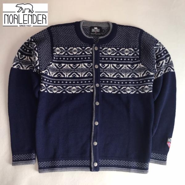 楽天市場 ノルウェー製 送料無料 Norlender ノーレンダー Stalheim 673 カーディガン クルーネック ウール セーター メンズ 男性用 Smtb M インポートショップ メイン