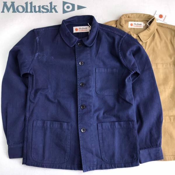 楽天市場 送料無料 Mollusk モラスク Jacket Builder Jacket ヘビーツイル ウォッシュド コットン デッキジャケット メンズ 男性用 Smtb M インポートショップ メイン