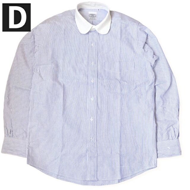 送料無料 Baggy2 Ox 長袖 Round S メンズ 男性用 ラウンドカラーシャツ オックスフォード L