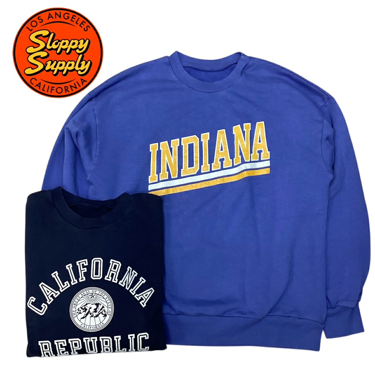 亜米利加製 貨物輸送無料 SLOPPY SUPPLY【スラッピーサプライ】P-SWEAT L/S 刷り上げる長袖汗水 メンズ(成人男性用)【smtb-m】