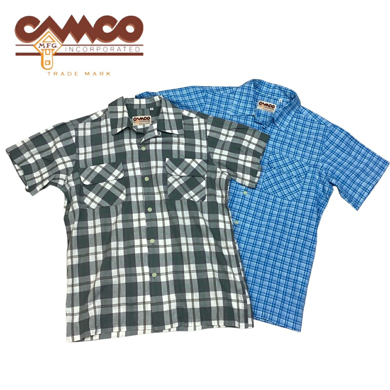 貨物輸送無料 CAMCO【カムコ】2 MADRAS OPEN S/S 半袖 マドラス 開けっ広げ メンズ(成人男性用) 【smtb-m】