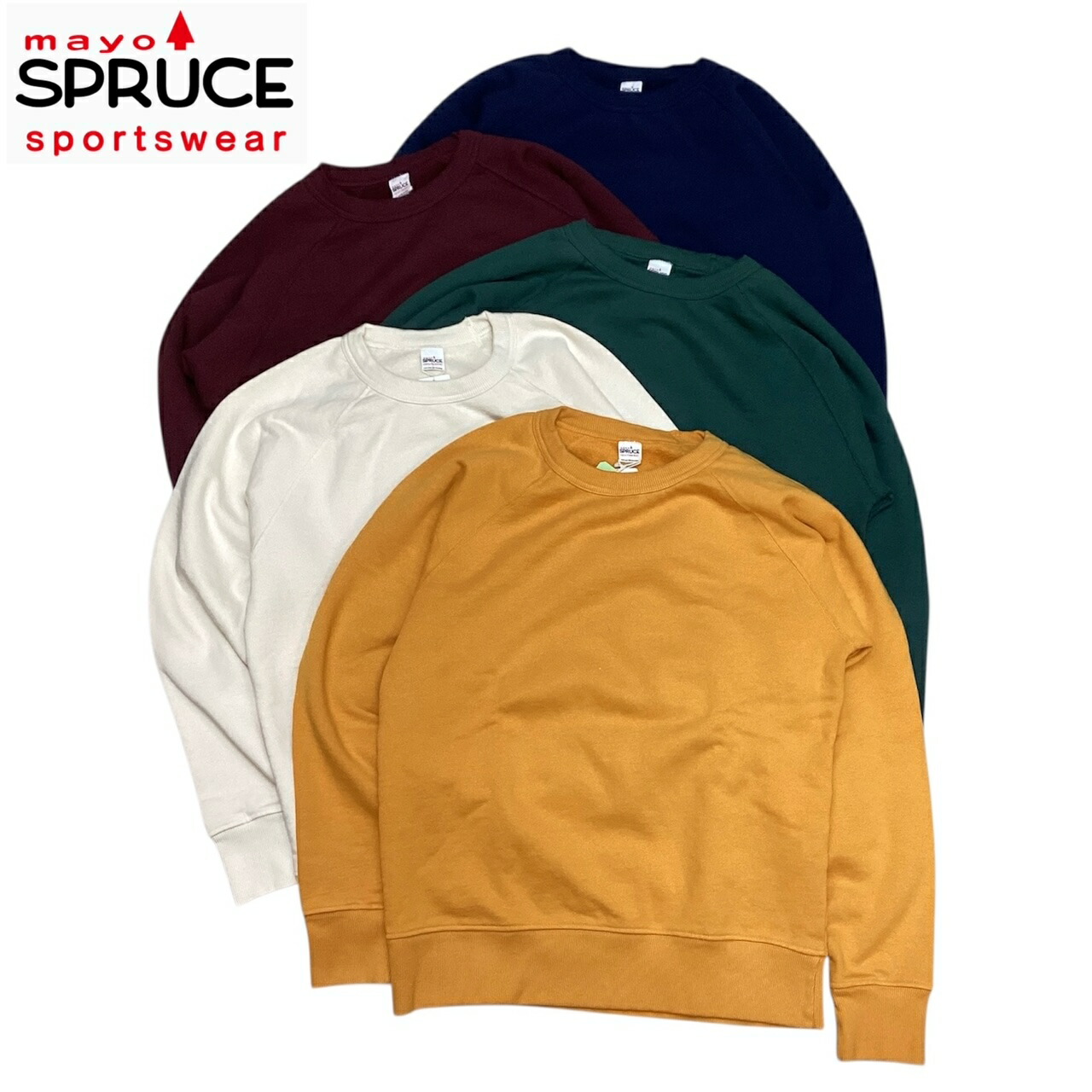 貨物輸送無料 MAYO SPRUCE【メイヨー スプルース】2 SOLID SWEAT L/S 長袖 汗水 汗水 メンズ(成人男性用)【smtb-m】