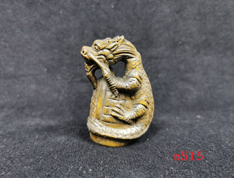 楽天市場】舞龍堂 根付 龍 竜 辰 縁起物 干支 柘植 天然木 十二支 ...