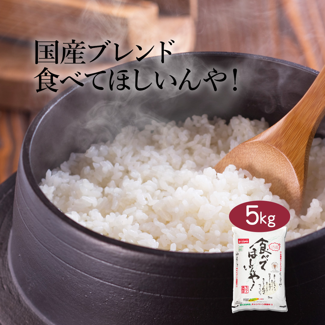 最安 食卓応援米 精米20kg 5kg×4本 国内産ブレンド米