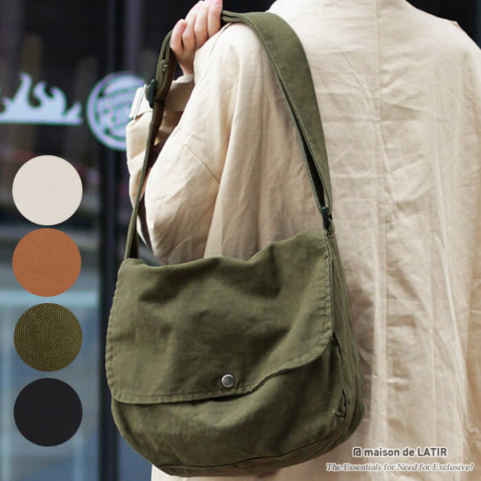 日々のコーデを少しおしゃれに。ヴィンテージライクキャンパスショルダーBAG　 ショルダー バッグ キャンバス 布 大きめ 手提げ 大人 かわいい おしゃれ カジュアル マザーズバッグ ジムバッグ マチあり カバン ショルダー 韓国ファッション