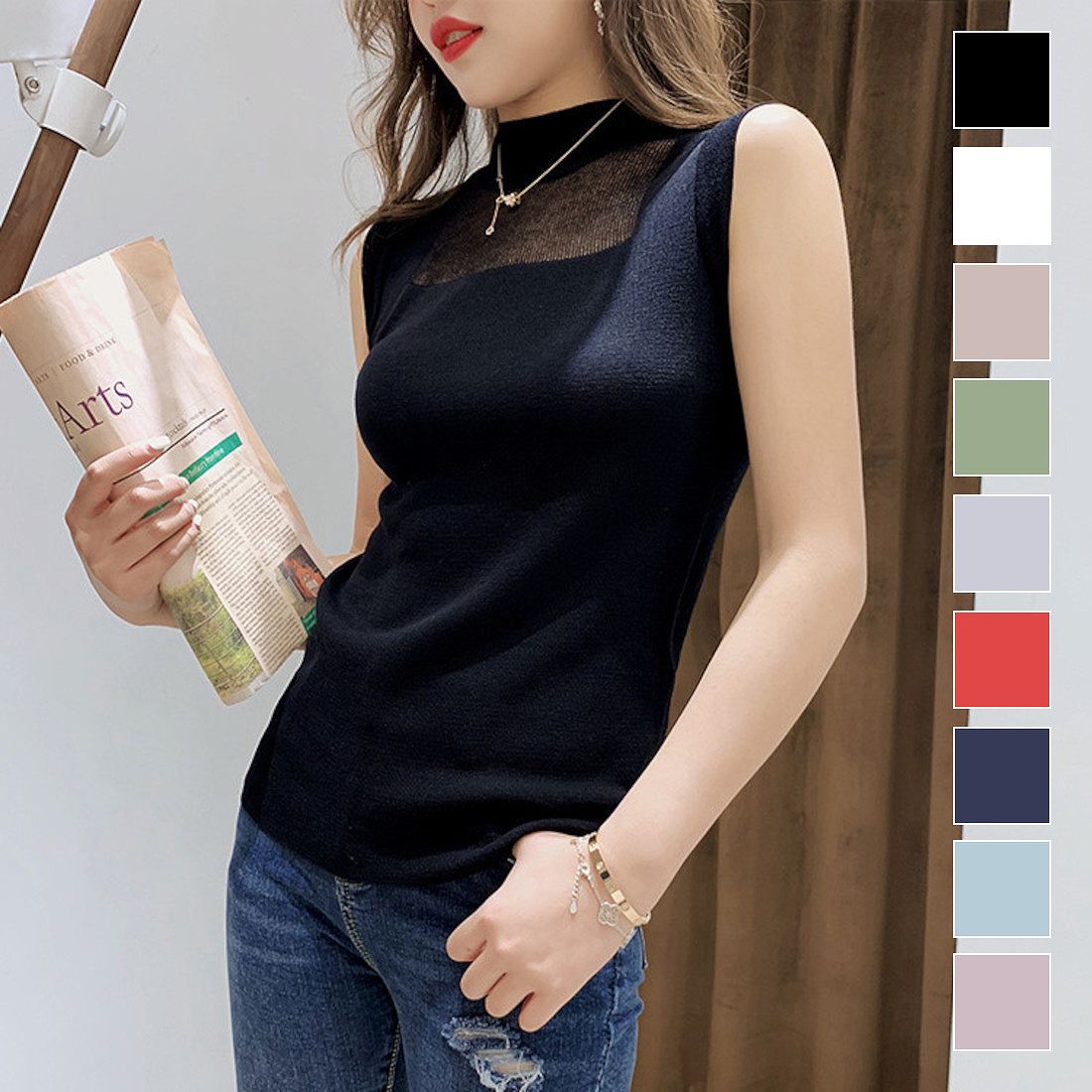 韓国 ニット シースルー ホワイト メンズ セクシー トレンド tb100143_0.jpg