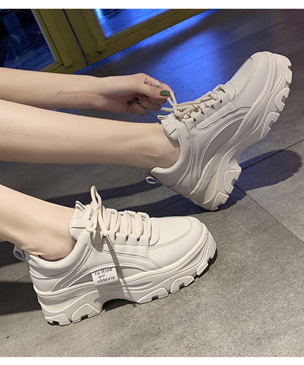楽天市場 ホワイト スニーカー 厚底 ダッドスニーカー ベージュ ダッドシューズ 靴 スポーツ レジャー スニーカー 厚底スニーカー ソール 韓国ファッション 厚底スニーカー 厚底 レディース プチプラ 大人 ストリート Maison De Latir