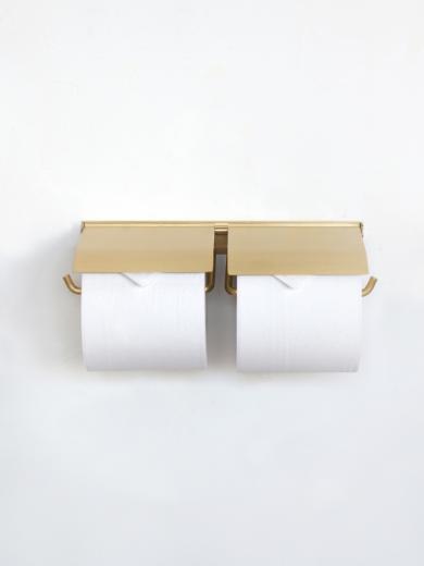 HS3412 flap ペーパーホルダーダブル ブラス