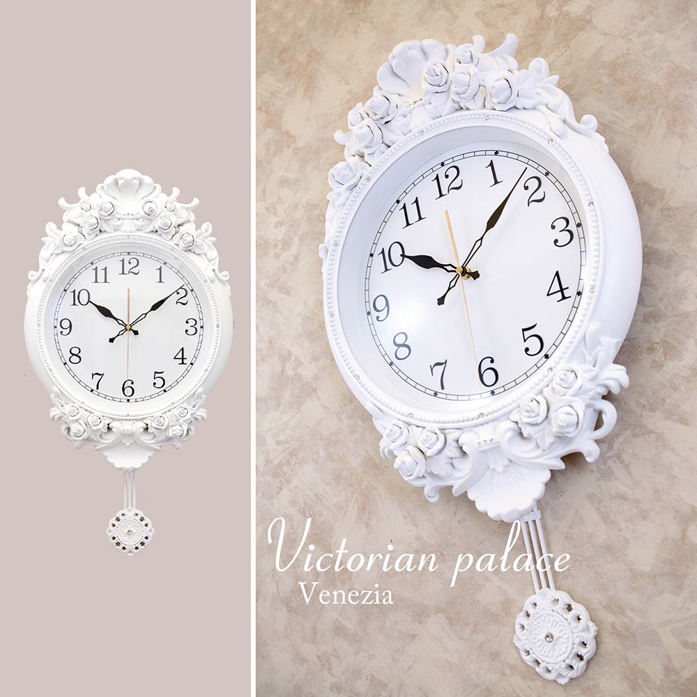 【壁掛時計】ビクトリアンパレス［ペンデュラム ウォールクロック（ヴェネツィア）］｜Maison de lustre
