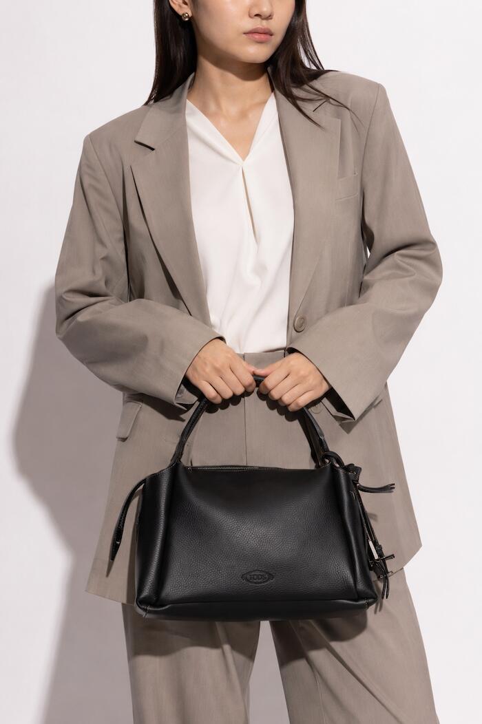 即発可能 TOD'S トッズ スモール バウレット バッグ ブラック SMALL BAULETTO BAG BLACK 送料関税込み レディース レザー 新品 XBWAPAU9200QRIB999|MaisonDiDi