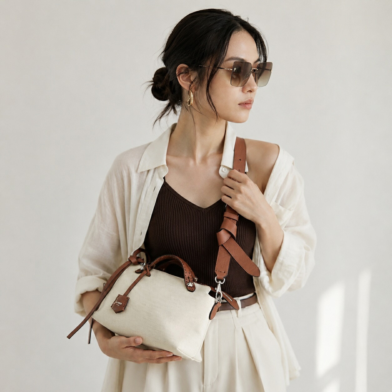 ＊即発能力のある＊ FENDI 並み並み バイ ザ 通い路 セレリア 白いこと BY THE WAY WHITE 貨物輸送関税込み レディース 新品 8BL155AUTUF1SYW
