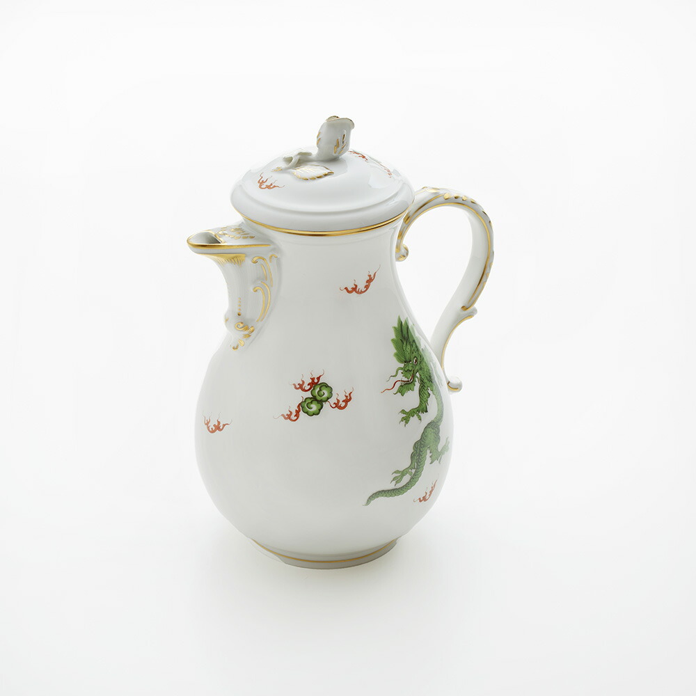 MEISSEN マイセン 火竜ポット 見せびらかす現品 / インポート雑貨 シノワズリ ティーポット コーヒーポット 龍