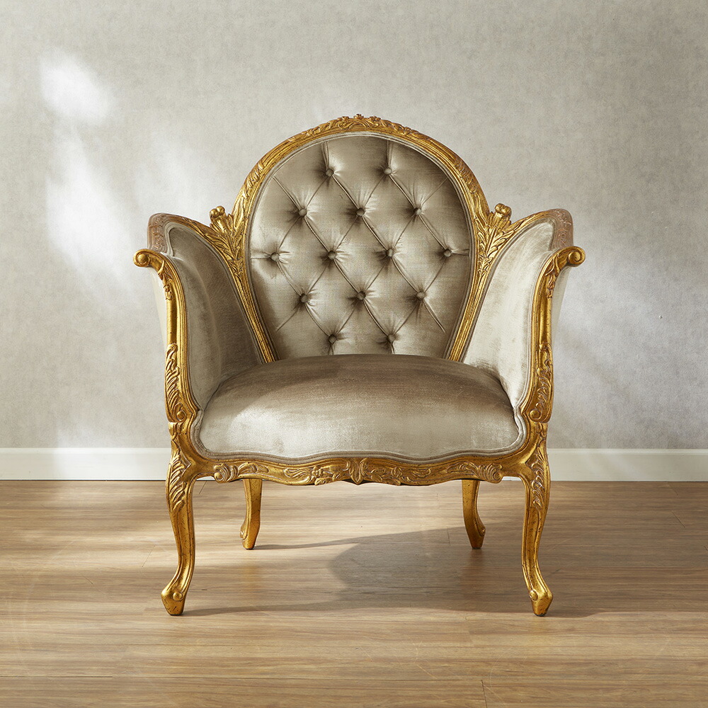 楽天市場】シリック チェア ゴールド 幅56cm/ SILIK イタリア製 高級