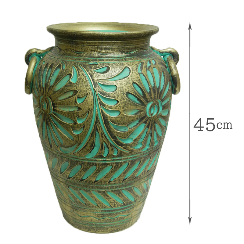 【楽天市場】イタリア製 陶器 傘立て / アンブレラスタンド 傘 傘たて 傘立 花柄 グリーン ブルー レッド 緑 青 赤 壺 つぼ 花瓶