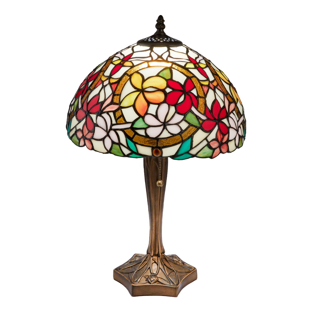 楽天市場】ステンドランプ ハナハナ ブルー / ステンドグラス ランプ