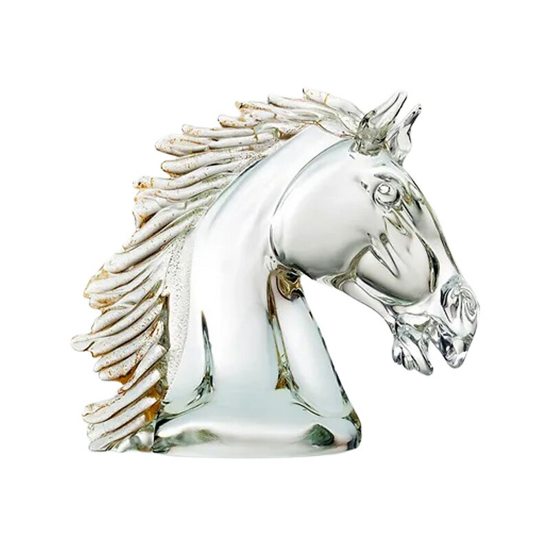 レア物！跳ね馬 ガラスモニュメント 楽天市場】イタリア製 ザネッティ社 赤い跳ね馬像(台座付) AZ2-F-R