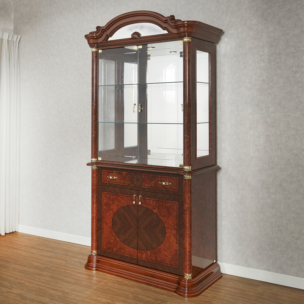 最終値下げ　イタリア家具　サルタレッリ　コーナー型 ガラスケース 最終値下げ イタリア家具 サルタレッリ コーナー型 ガラスケース