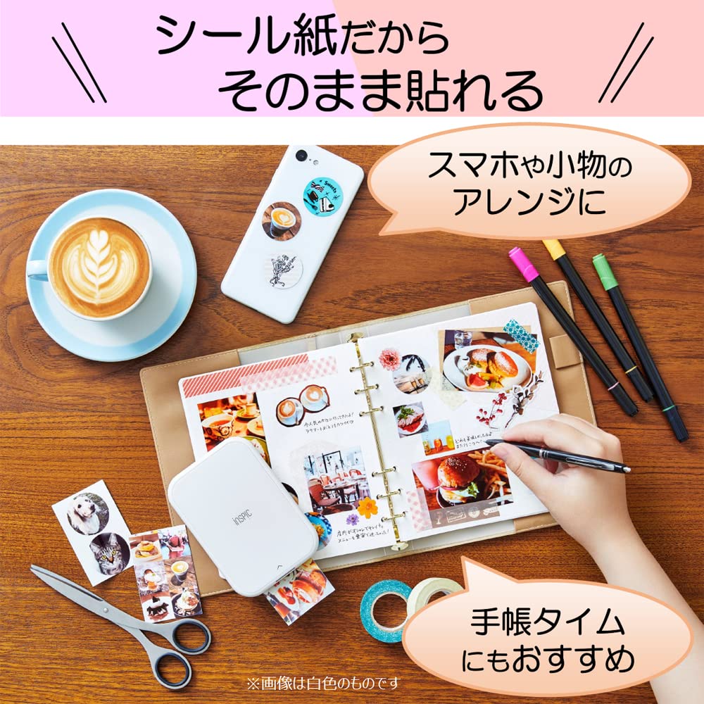 キヤノン Canon スマホ専用ミニフォトプリンター iNSPiC PV-223-PK 写真用 ピンク フルカラー インク不要|Maison Outre