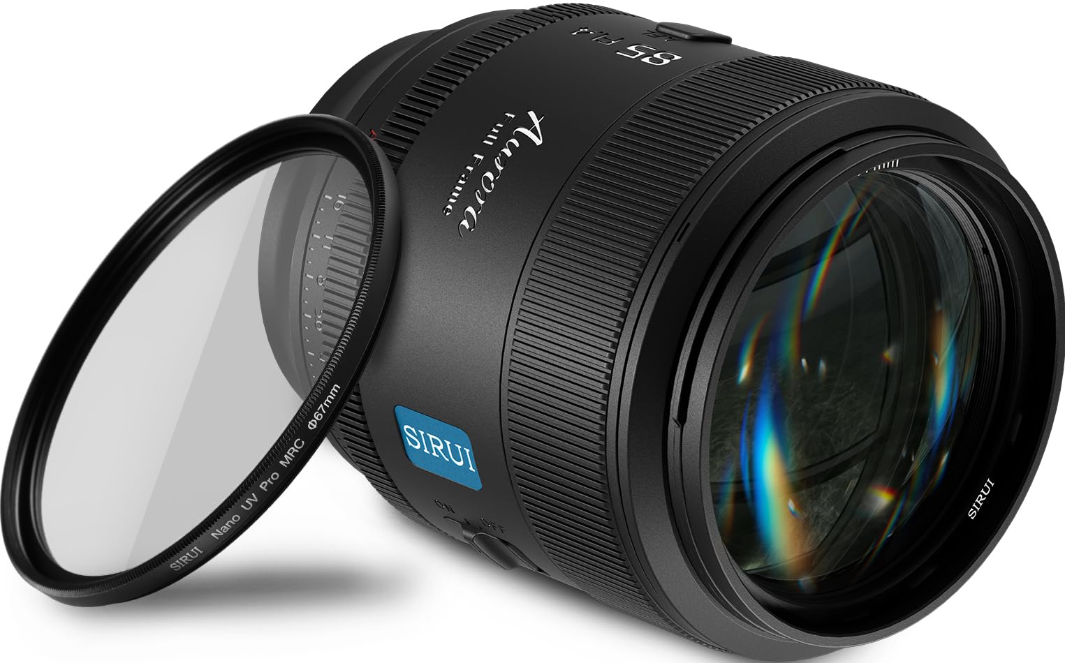 SIRUI AURORA 85mm F1.4 【フィルター付属】フルフレーム オートフォーカスレンズ、Xマウントカメラ用望遠プライムポートレートレンズ、ブラック