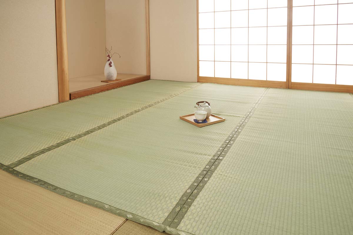 イケヒコ い草 ラグ カーペット F不知火 三六間6畳 約273×364cm 日本製 #6305146|Maison Outre