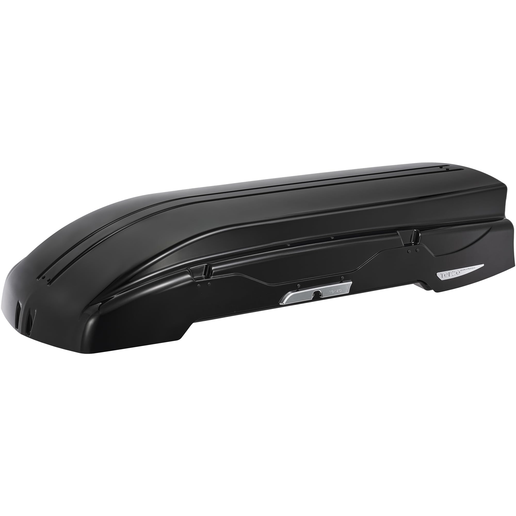 Terzo テルッツォ (by PIAA) ルーフボックス 大容量 496L 【Granforma (グランフォーマ) FLEXラージ】 ブラック 両開きFLEX 小型スマートクランプで簡単取付 日本製 固定用ベルト標準装備 セーフティロック付 EA462|Maison Outre