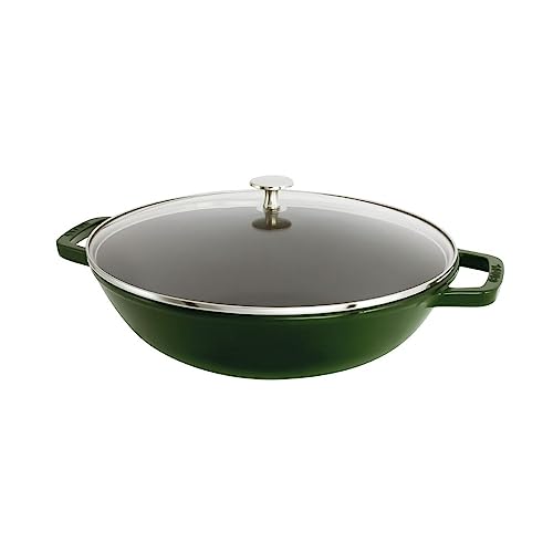 staub ストウブ 「 マルチパン バジルグリーン 30cm 」 両手 ホーロー 鍋 IH対応 【日本正規販売品】 Speciality 40511-465｜Maison Outre