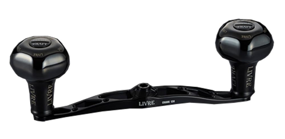リブレ(LIVRE) 11582 クランク 130 (CRANK 130) Bシリーズ PT35Bノブ搭載 ダイワ/ABU 右巻き用 オールブラック FRDK130-B35-BKBK｜Maison Outre