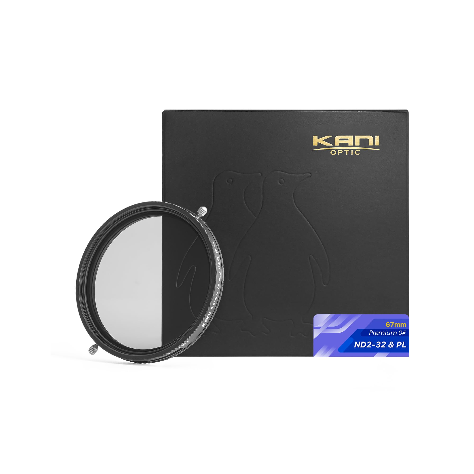 KANI 67mm 可変NDフィルター ZeroSharpシリーズ ND2-32+PL 減光効果最大5絞り分 多用途フィルター 色再現性向上 高濃度時X状ムラ抑制 低反射 撥水 撥油 防汚 ナノコーティング 817563|Maison Outre