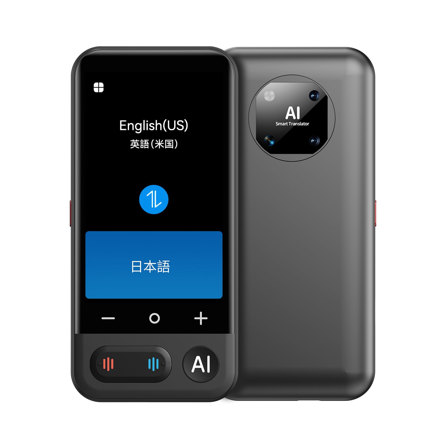MUMEOMU Z16 AI翻訳機 音声翻訳機 ChatGPT搭載 携帯翻訳機 150言語対応 0.2秒翻訳 オンライン翻訳/双方向音声翻訳/写真翻訳/電話翻訳/入力翻訳/録音翻訳 携帯翻訳機 【SIM不要/追加料金不要/オフライン翻訳対応】｜Maison Outre