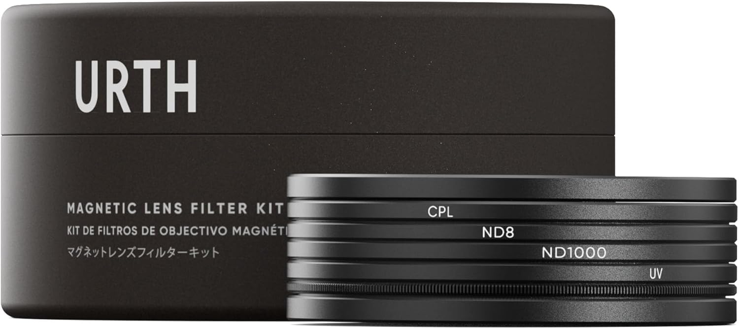 Urth 58mm 磁気UV, 円偏光 (CPL), ND8, ND1000レンズフィルターキット (プラス+)｜Maison Outre